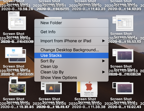 Clear Desktop space on Mac Clear Desktop space on Mac